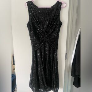 Black shimmer dresss